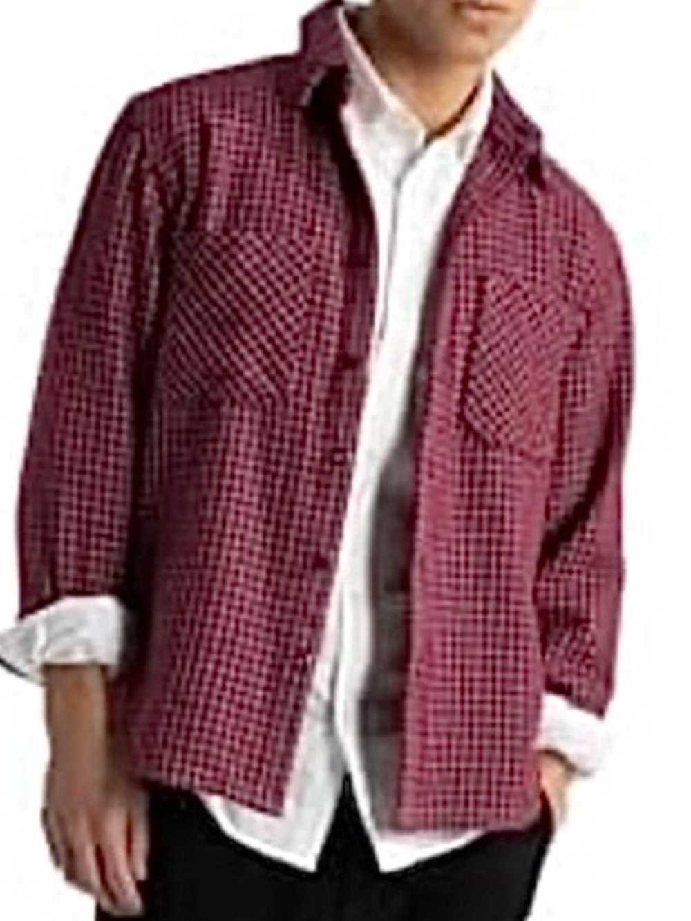 NWT The North Face Men's Valley Twill Flannel Beetroot Grid Plaid Medium